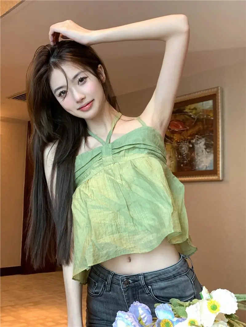 

Милый пикантный жилет для улицы, летний стильный Топ, модные блузки, 2022, недорогая винтажная одежда для женщин, женская одежда в стиле Харадз...