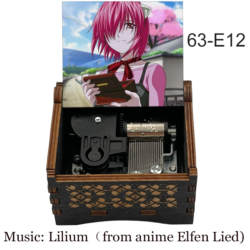 Деревянная музыкальная шкатулка Elfen LIED Lilium