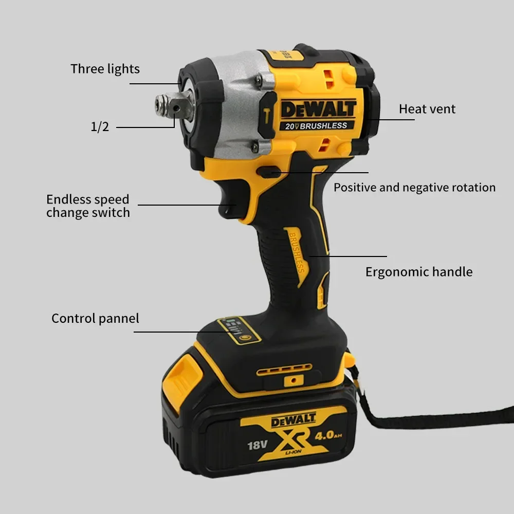 DEWALT DCF921 ATOMIC Аккумуляторный ударный ключ 1/2 дюйма
