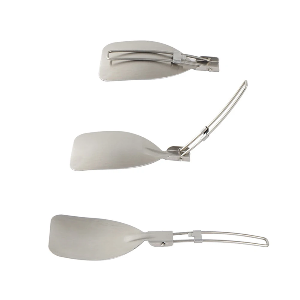 

Shovel Spatula Tool Turner 1 Pcs Accessories BBQ Camping Culinary Folding Food Outdoor Portable Stainless Steel