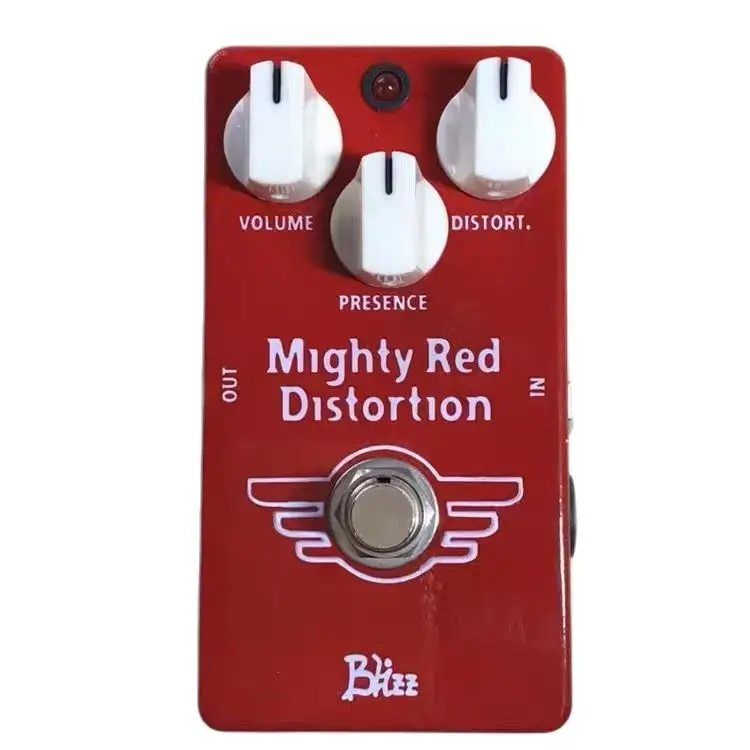 LILT Guitar Pedal Crazy Professor Red Distortion, Mighty Red Monoblock Effector