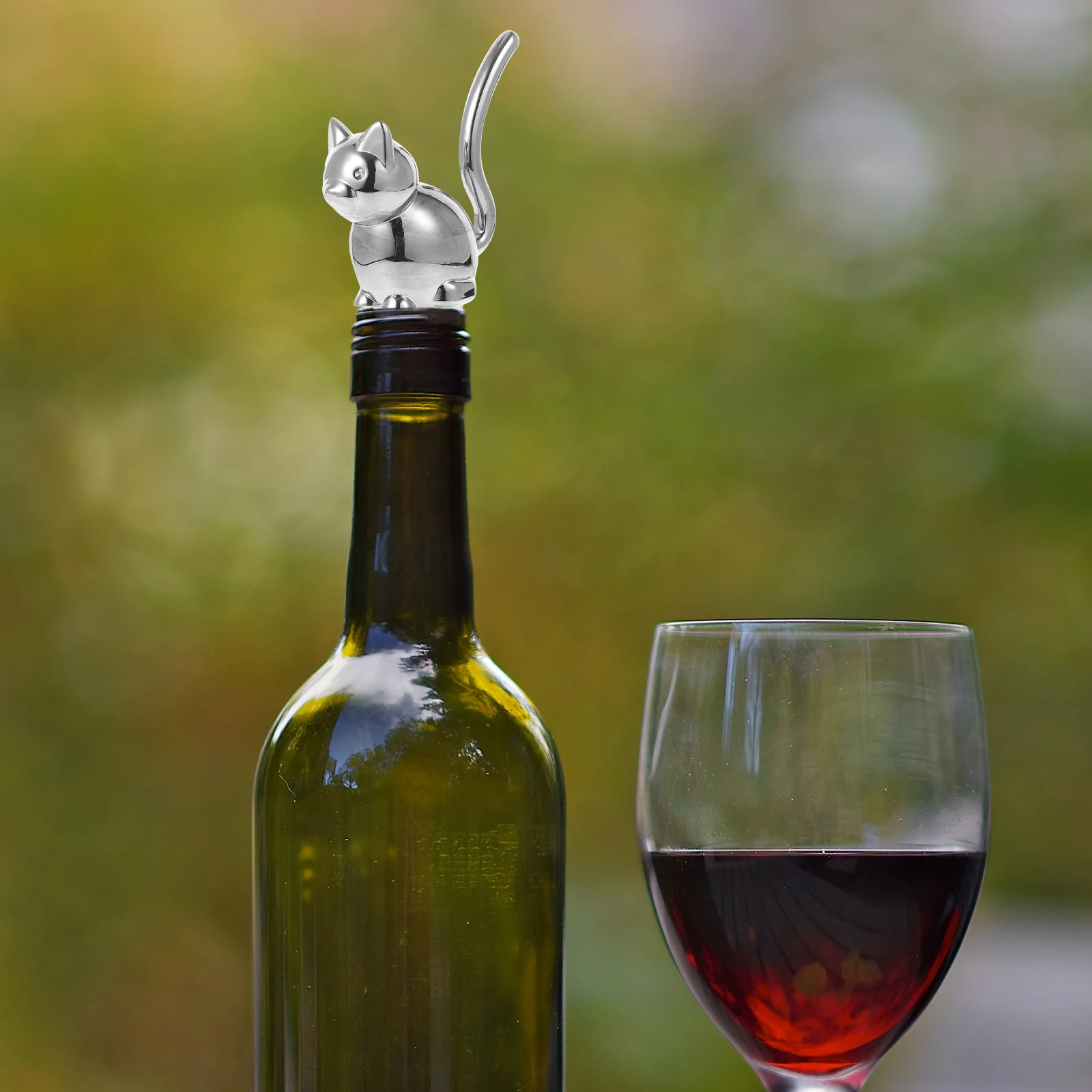 Пробка для бутылки с изображением кота сплав декоративная новинка барная посуда