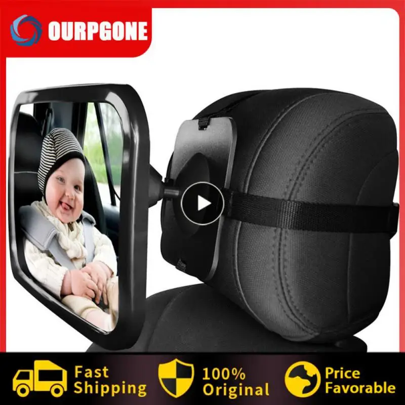 

Not Fragile Vivid Baby Car Monitor Durable Car Seat Mirror Convenient Rearview Mirror Automobile Parts 360 Degree Free Rotation