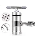 5 пресс-форм, ручная машина для изготовления лапши, пресс для макаронных изделий, машина для изготовления лапши-спагетти, нержавеющая сталь, резак для фруктов, соковыжималка, кухонный инструмент