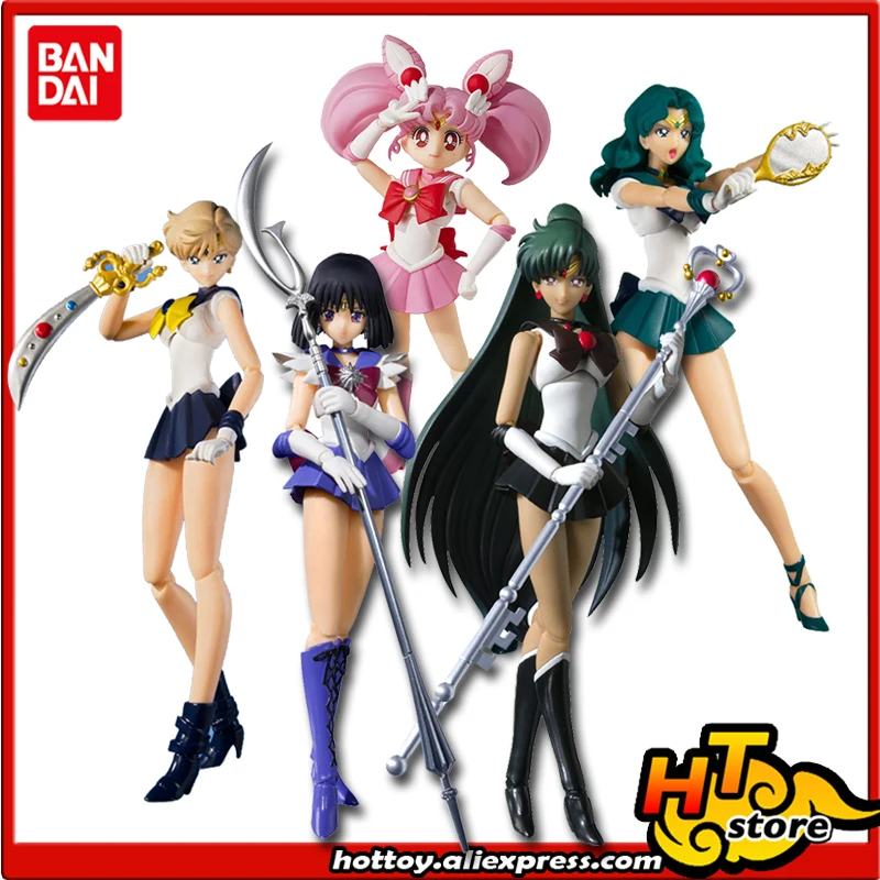SALE0a Оригинальная фигурка BANDAI S.H. Фигурка SHF-Сейлор Уран Нептун Плутон Сатурн Чиби