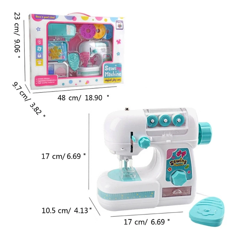 Y166 Детская электрическая швейная машина со светодиодной подсветкой ролевая игра