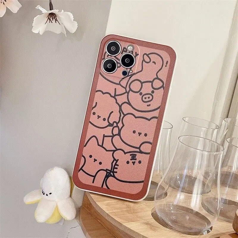 

NOHON liquid Silicone Casing For REDMI NOTE 7 8 9 10 8A 9A 9C 9T 10 K20 K30 K40 Cute Little Animal Quality Phone Shell