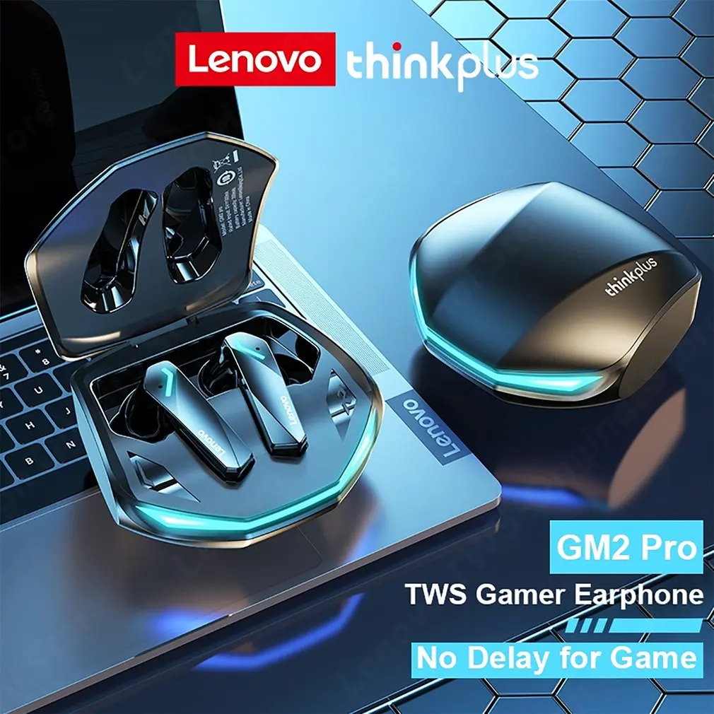 

New Original Lenovo GM2 Pro Buletooth 5.3 Earphones Gaming Wireless Headphones E-Sports Music Earbuds Dual Mode Headset With Mic