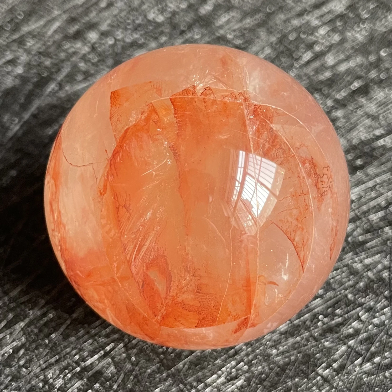 170 г натуральный камень прозрачный кварц хрустальный шар Радужная Сфера