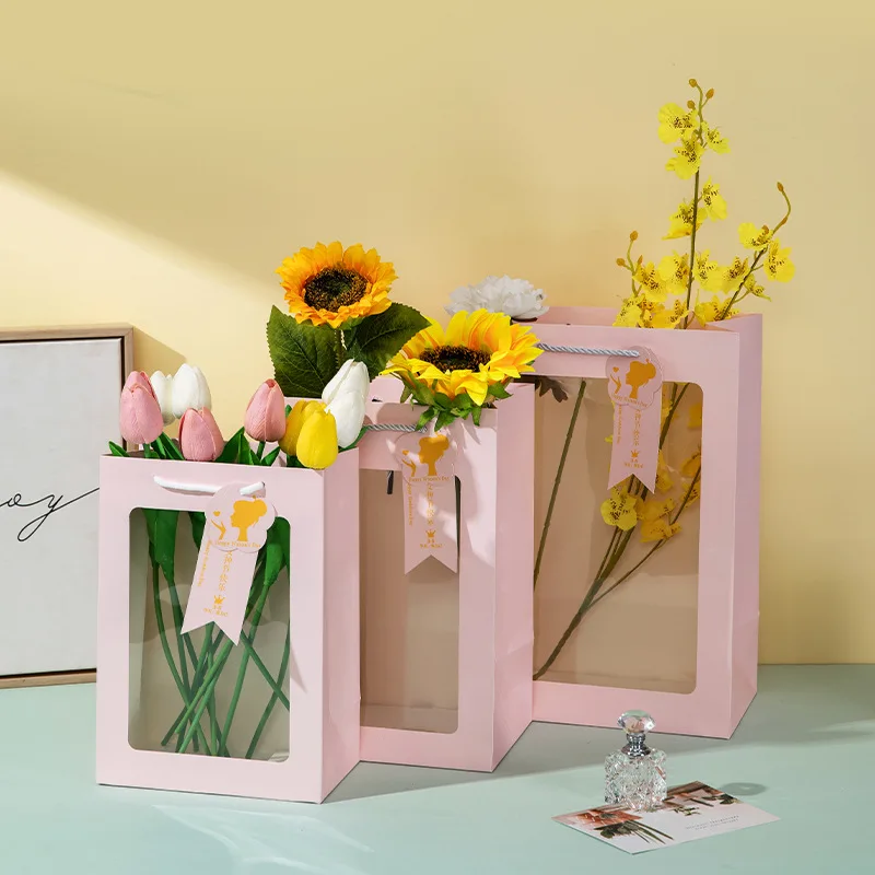 5pcs Gift Bag Box For Birthday Party Wedding Christmas New Year Child Favors Cookies Snack Decoration |