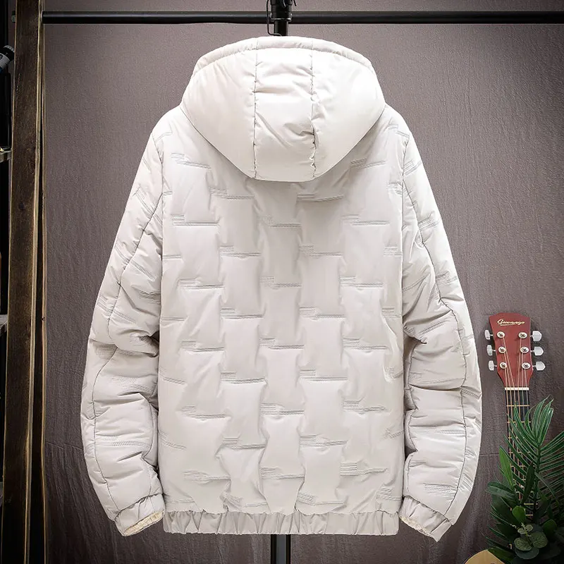 Men's Winter New Thick Tide Brand Cotton-padded Jacket Youth Winter Coat Hooded Down Cotton-padded Jacket Seven Colors Optional