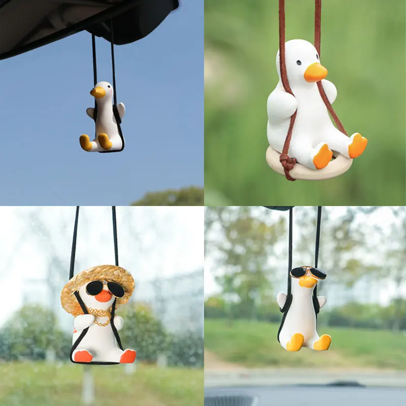 

Hand-made Cute Duckling Car Hanging Decoratio New Pendant Decoration Duck Auto Accessories