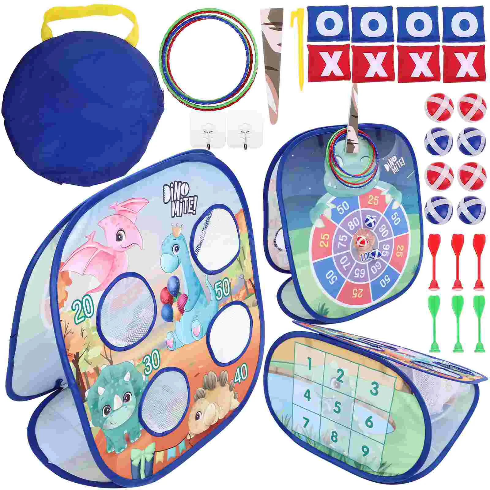 

1 Set of Bean Bag Toss Game Toys Kids Dinosaur Bean Bag Board Kids Outdoor Games