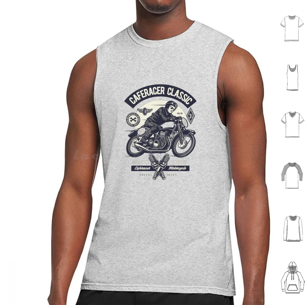 

Винтажный Классический Caferacer, майки, жилеты без рукавов, Винтажный Классический ретро мотоциклетный скремблер, Байкерский Caferacer Rider на заказ