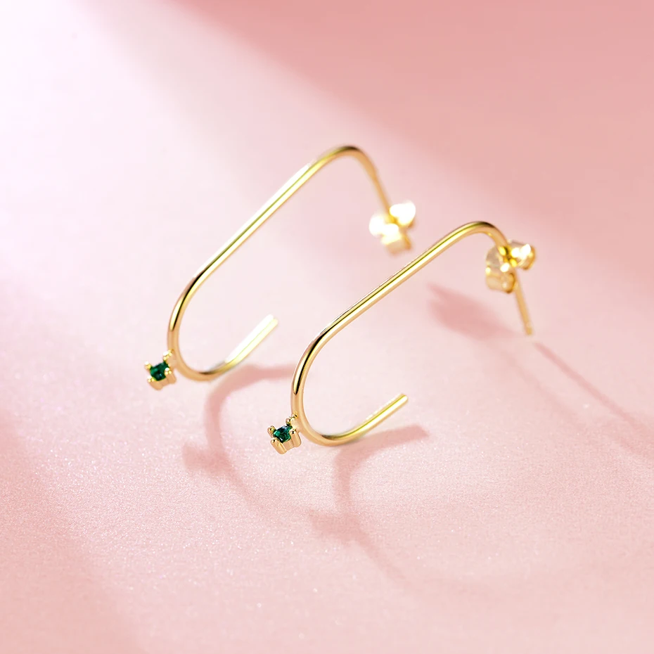 Женские сережки-гвоздики kuolit Tanzanite из 925 пробы серебра с изумрудом овальной