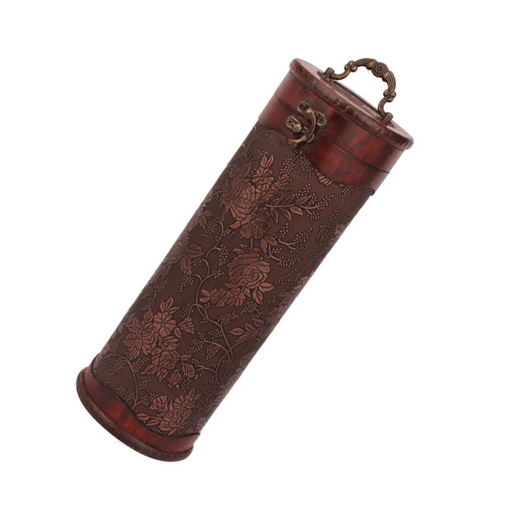 

Single Bottle Carrier Wooden Box Wedding Ceremony Decorations Household Case