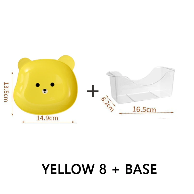

Creative Bone Spitting Dish Multifunctional Round Edges Without Burrs Anti Falling Small Plates Food-grade Fruit Dry Plate