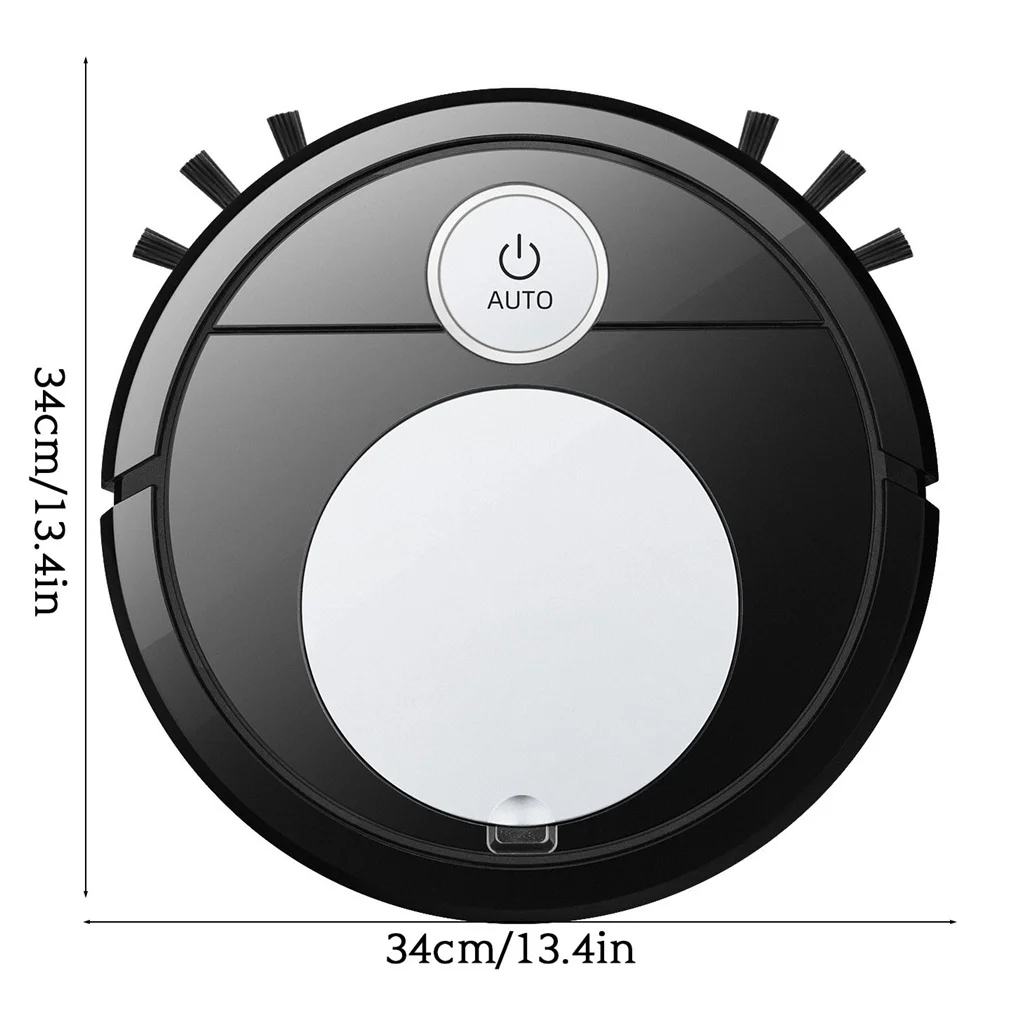 

Smart Sweeping Robot Auto Suction Hair Dust Remover Vacuum Sweeper Floor Washing Tool, Black Golden