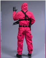 ekuaz studio eks07 16 korea movie the game guard male red bodysuit dress one piece with belt for dam male action figure
