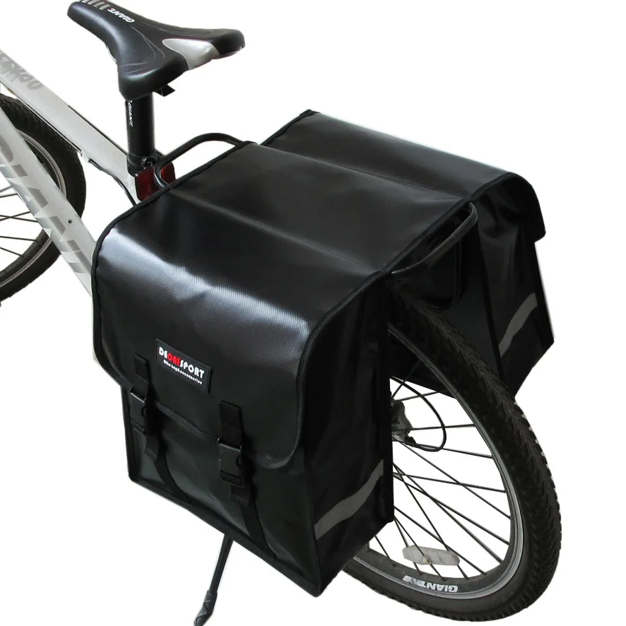 

Bicycle Rear Seat Bag Waterproof Storage Box MTB Rear Rack Pannier Heavy-duty Wear-resistant Double-sided Waterproof Bike Bag
