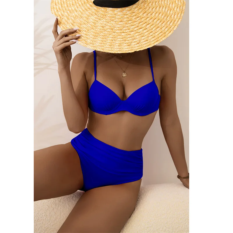 

COOBBU Sexy High Waist Bikini Swimsuit For Girls Push Up Swimwear Women Two-Piece Bikinis Set Bathing Suit Swimming Beach Wear