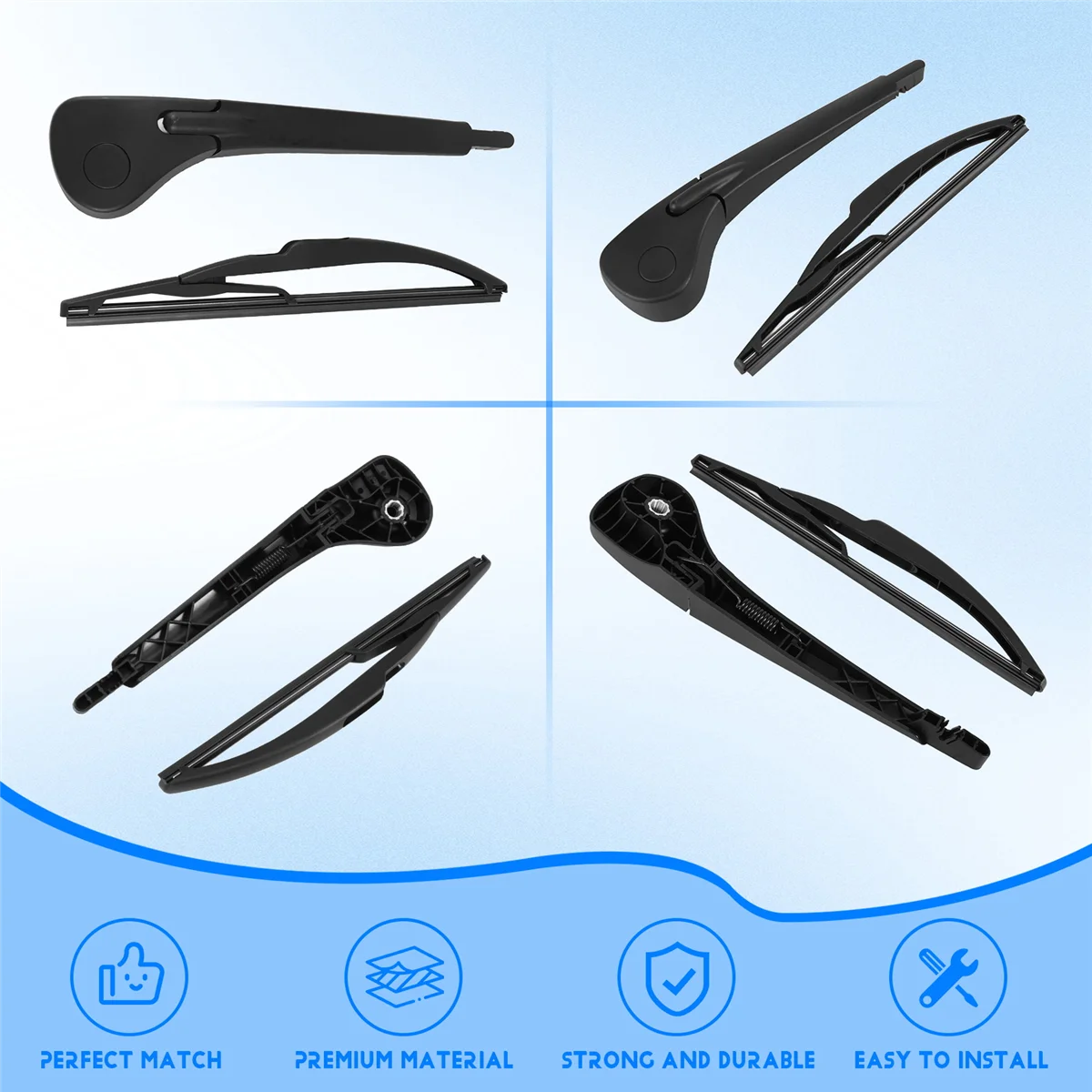 Комплект щетки и ручки заднего стеклоочистителя для Renault Scenic 2 / Grand MK ветровое