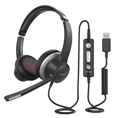 

Для Mpow HC6 3,5 мм USB-гарнитура проводные наушники с микрофоном удобные компьютерные весы
