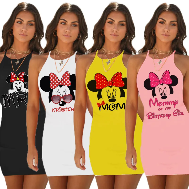 

Женское платье-пуловер с мультяшным принтом, 4 цвета