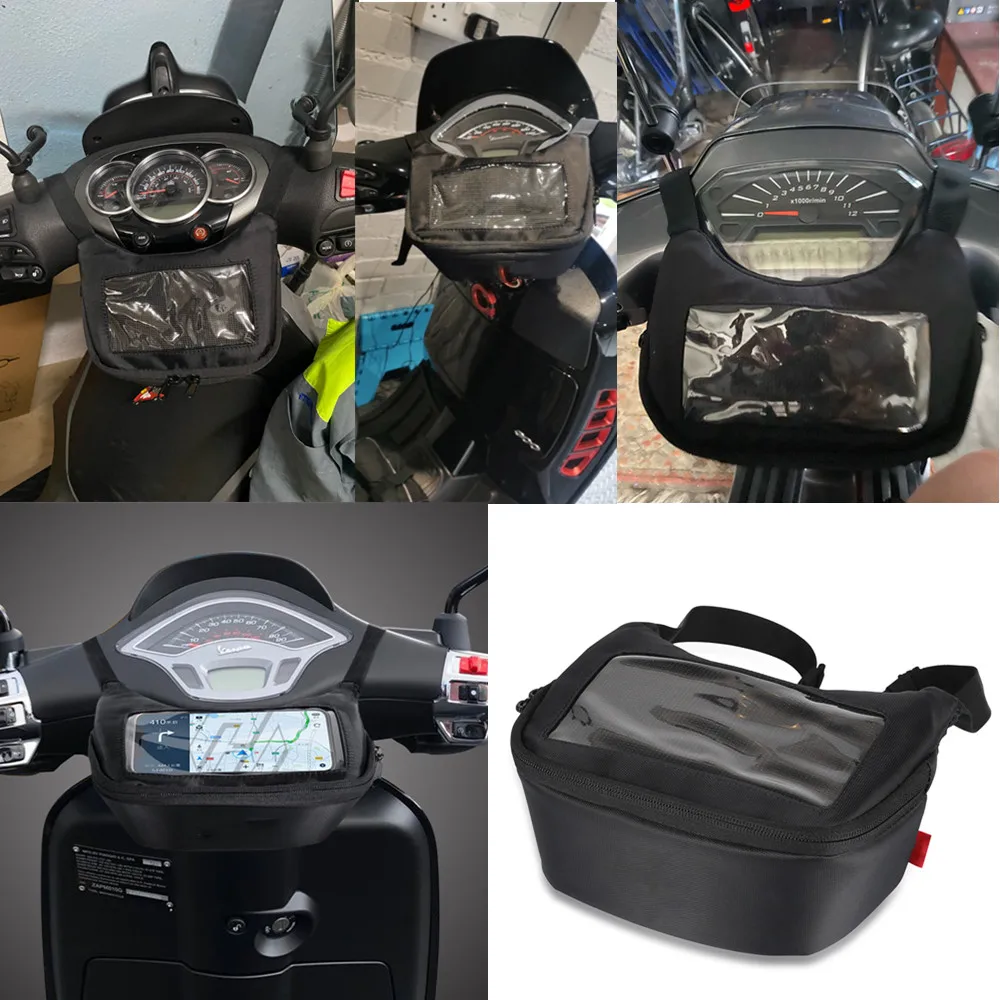 

Waterproof Motorcycle Handlebar Bag Big Screen Navigation Bag Windshield Bag Earphone Bag For Xmax Nmax GTS LX Storage Bag