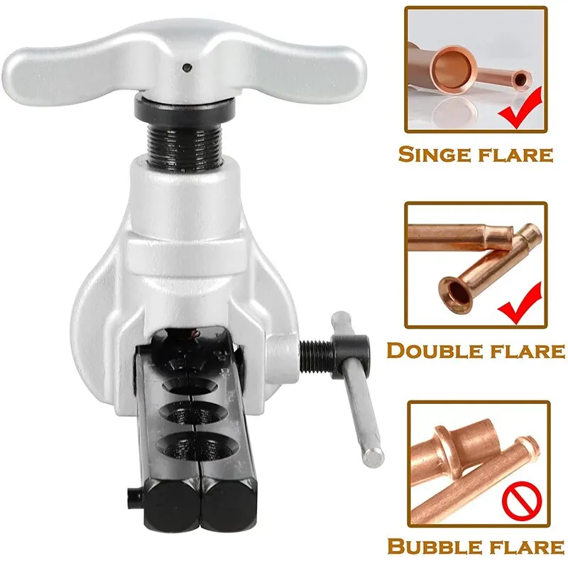 

B Eccentric Flaring Tool Set Water Gas Brake Line Application Tubing inch 45 Degree Angle Eccentric Cone Type Flaring Tool Sets