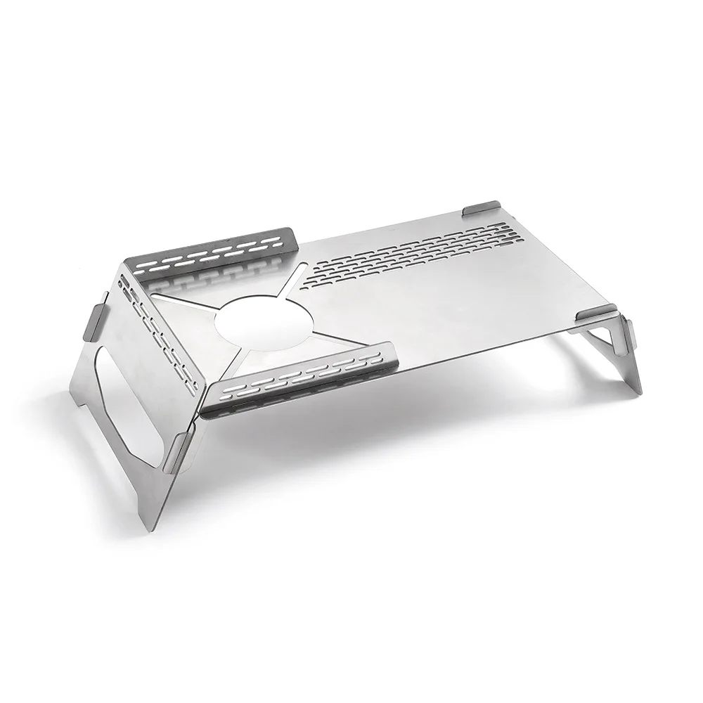 Портативная уличная нержавеющая печь ветрозащитный стол теплоизоляция складной