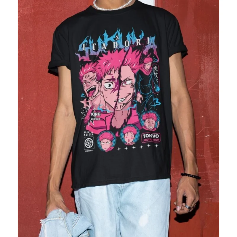 Футболка Yuji Itadori Aoi Jujutsu Kaisen Gojo Horror аниме подарочная рубашка все размеры