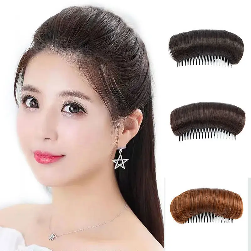 

Wig Female Short Hair Pad High Fluffy Natural Top of Head Pad Hair Root Invisible Pan Hair Height Artifact Headwear Hair Comb