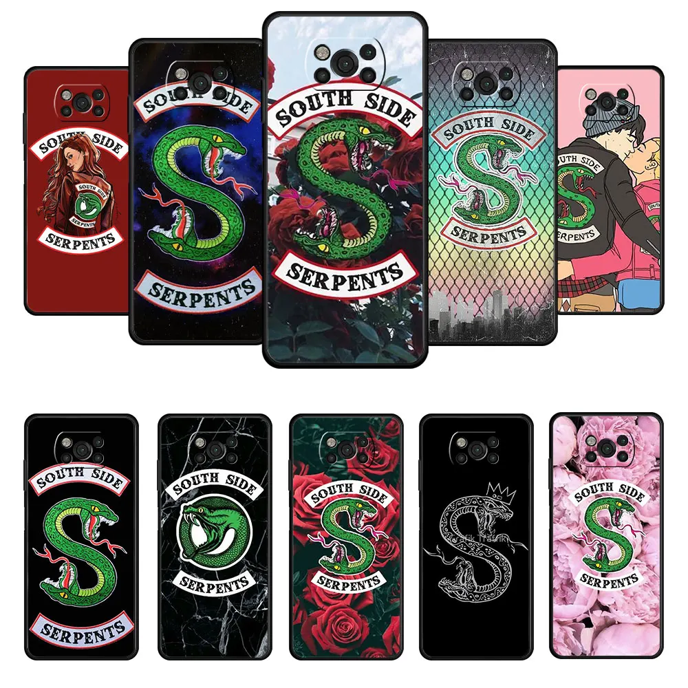 

Hot Riverdale Southside Serpents For Xiaomi POCO MI 11 lite F4 GT 9T 10T X4 X3 NFC M4 Pro 5G M3 F3 11T Luxury Celular Case