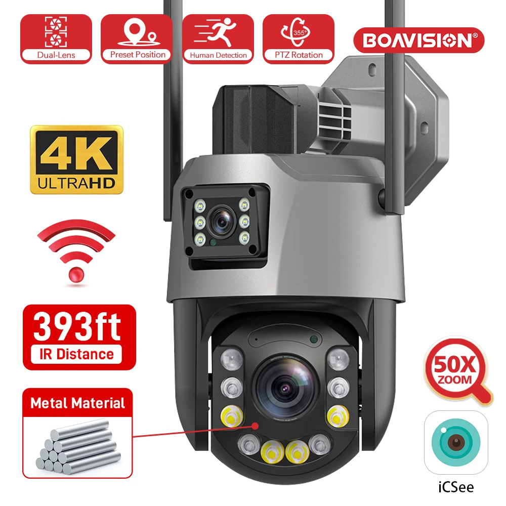 

BOAVISION PTZ-камера 8MP с 50-кратным зумом