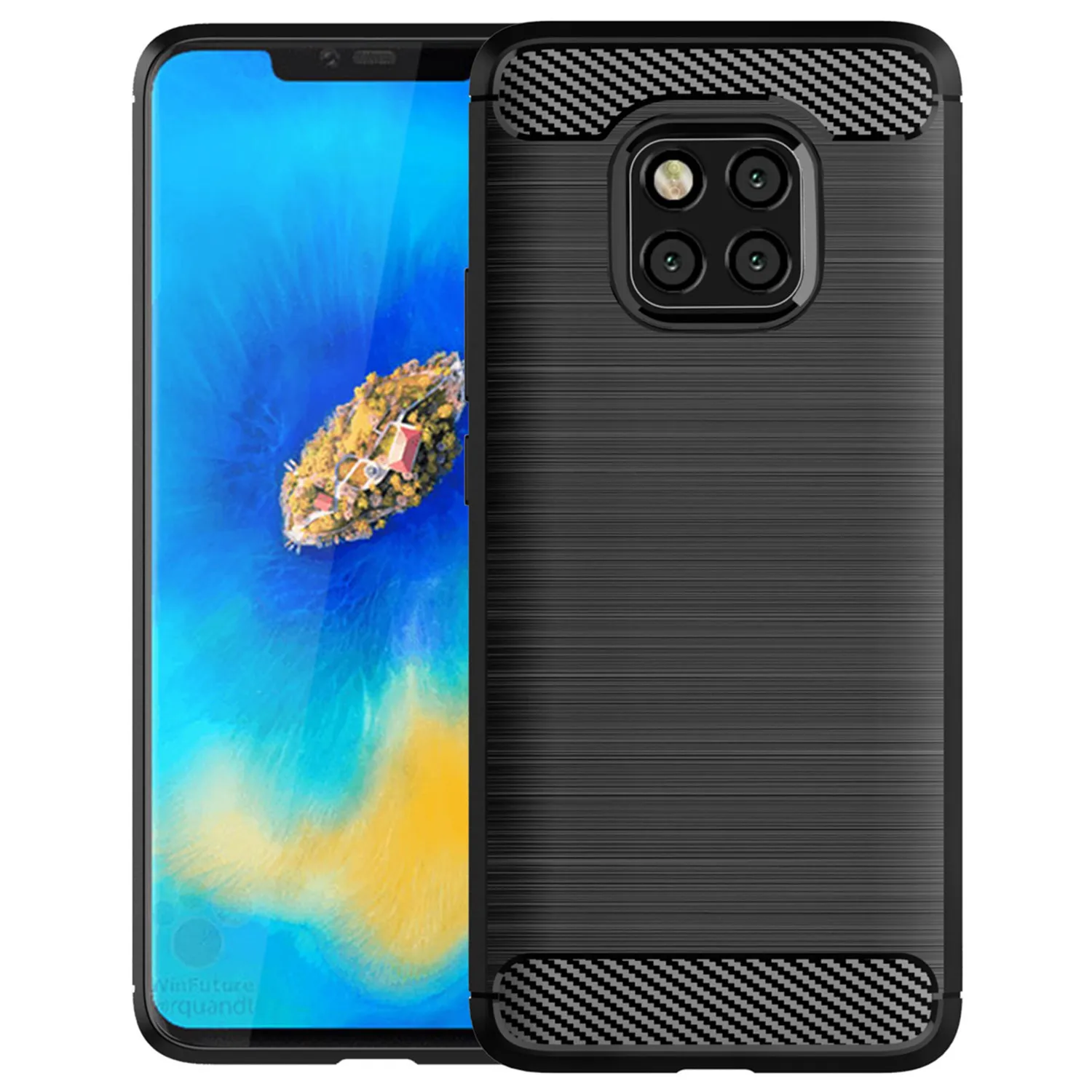 

Soft Silicone Case for Huawei Mate 20Pro 20 lite 20x 20rs ShockProof Phone Cover for mate 20 20lite Carbon Fiber Matte Cases