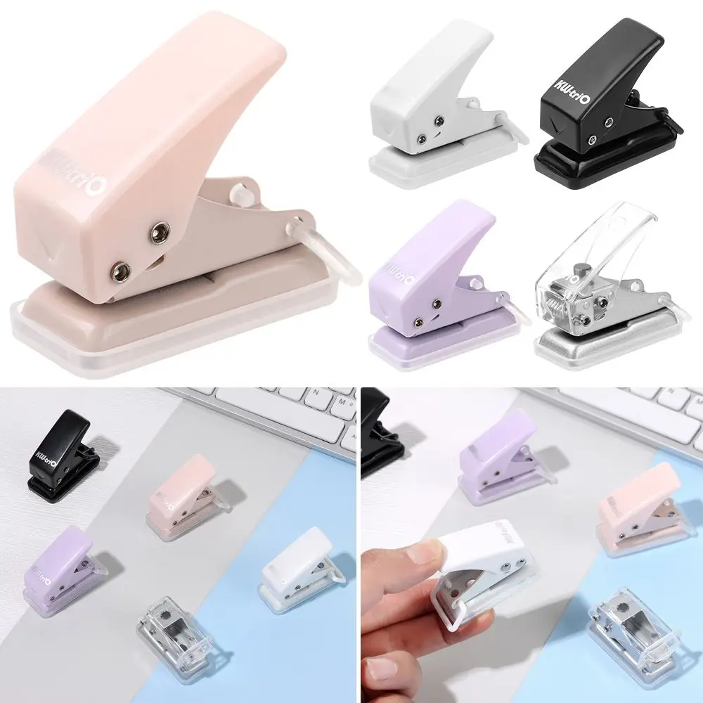 

Folder Accessories Scrapbook Office Circle Shape Paper Cutter Single Hole Mini Hole Punch PVC Card Punch
