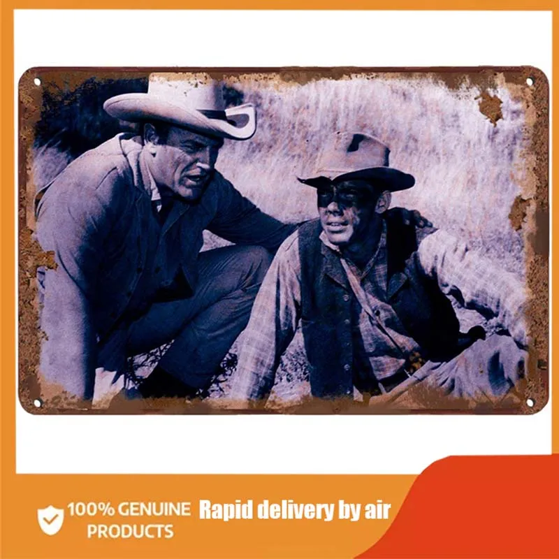 

Винтажный металлический жестяной знак James Gunsmoke в западном стиле для украшения стен