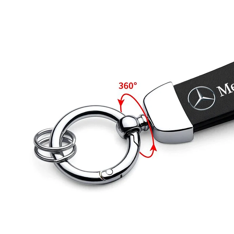 Автомобильная эмблема кожаные брелоки брелок украшение для Mercedes Benz AMG W213 W209 W211 W123