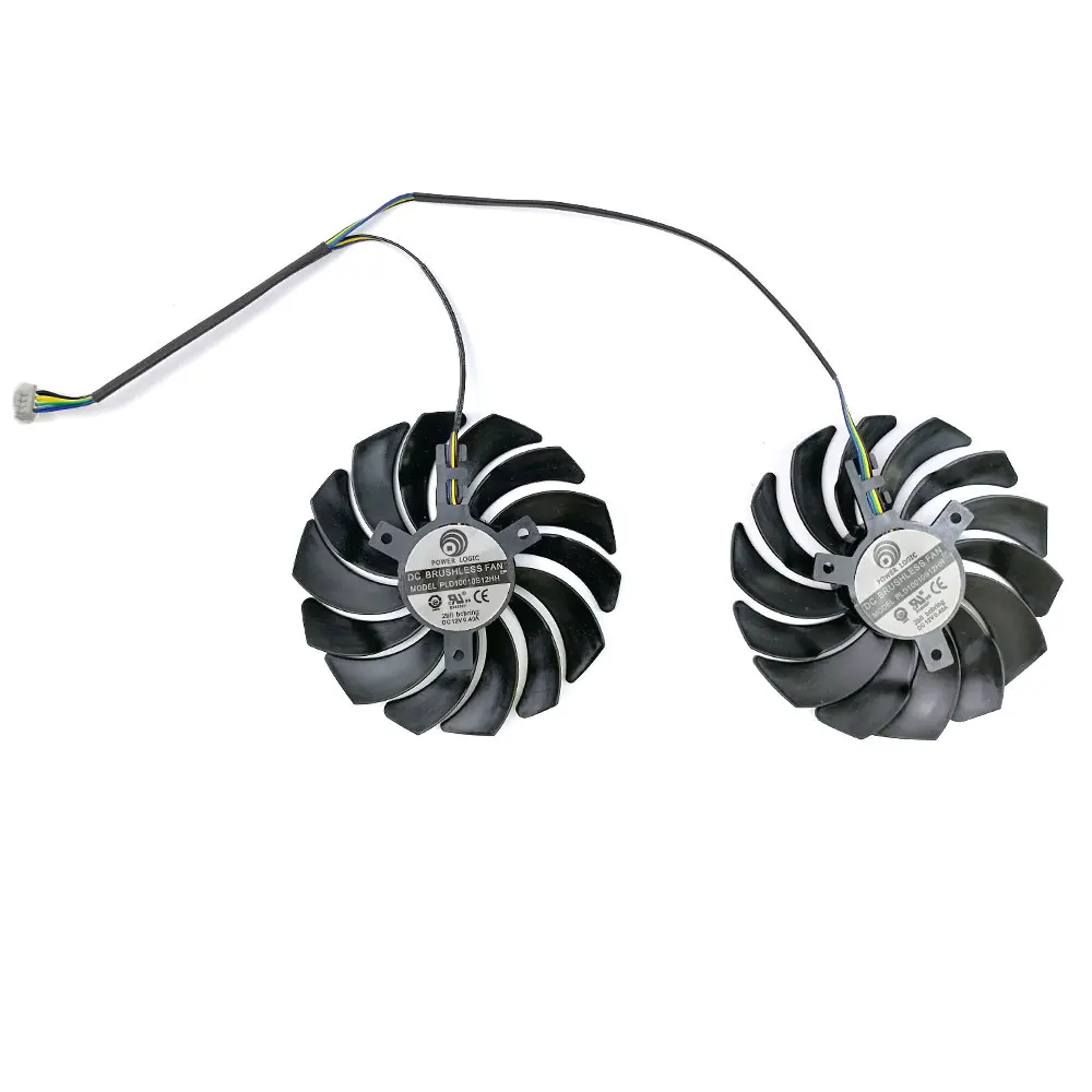 Охладитель графического процессора MSI GeForce GTX1060 GDDR5X 2 шт. 95 мм 4 контакта PLD10010S12HH