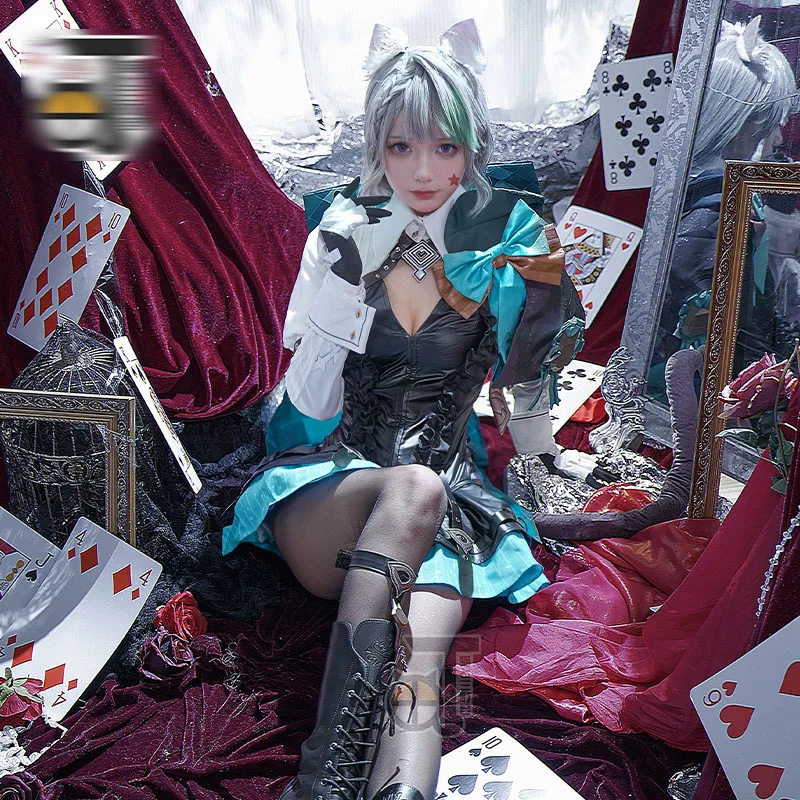 

New Costume Lynette Cosplay Genshin Impact Fontaine New game skin Clothing slim sexy Magician Female Outfit A