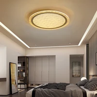 jmzm modern round ceiling lamp simple golden ceiling light luxury led light for living room bedroom study balcony home indoor