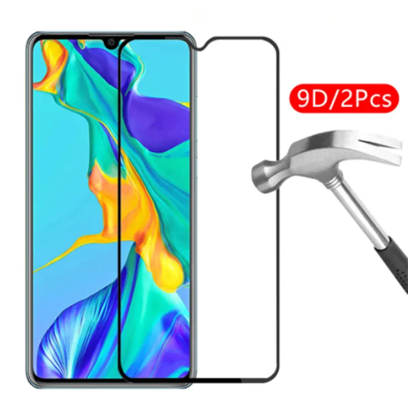 

Защитное стекло 9D для Huawei P30 Lite p 30 lite, пленка из закаленного стекла, 2 шт.