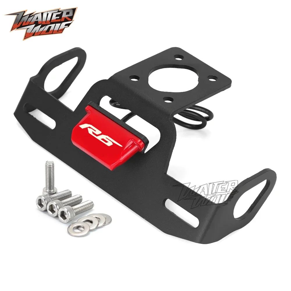 

Для YAMAHA YZF R6 2006-2022 держатель номерного знака аксессуары для мотоциклов номерной кронштейн хвост аккуратное крыло рама элиминатора YZFR6