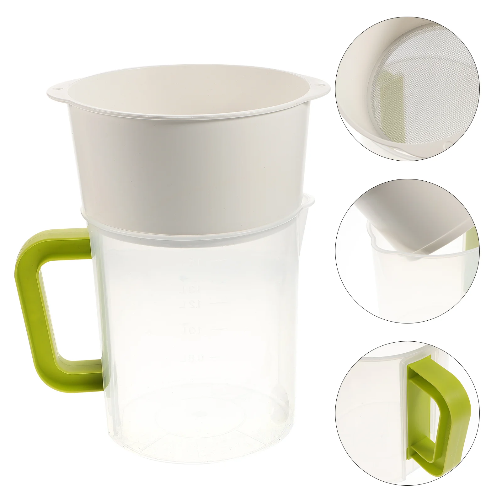 

Milk Strainer Filter Soy Nut Maker Yogurt Pitcher Cup Tea Machine Set Almond Juicing Food Mesh Greek Soybean Fruit Toufu Pulp