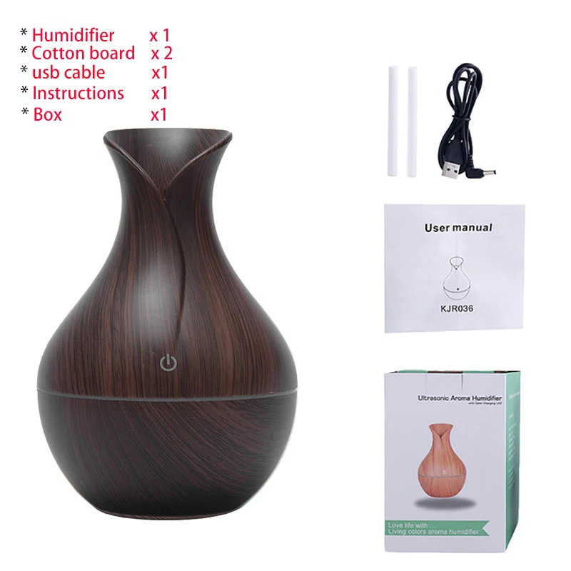 

Новый ароматический диффузор, масло, ароматерапия, USB-увлажнитель воздуха, ультразвуковой мини-USB электрический диффузор воздуха для домашнего офиса, 7-цветный светодиодный светильник