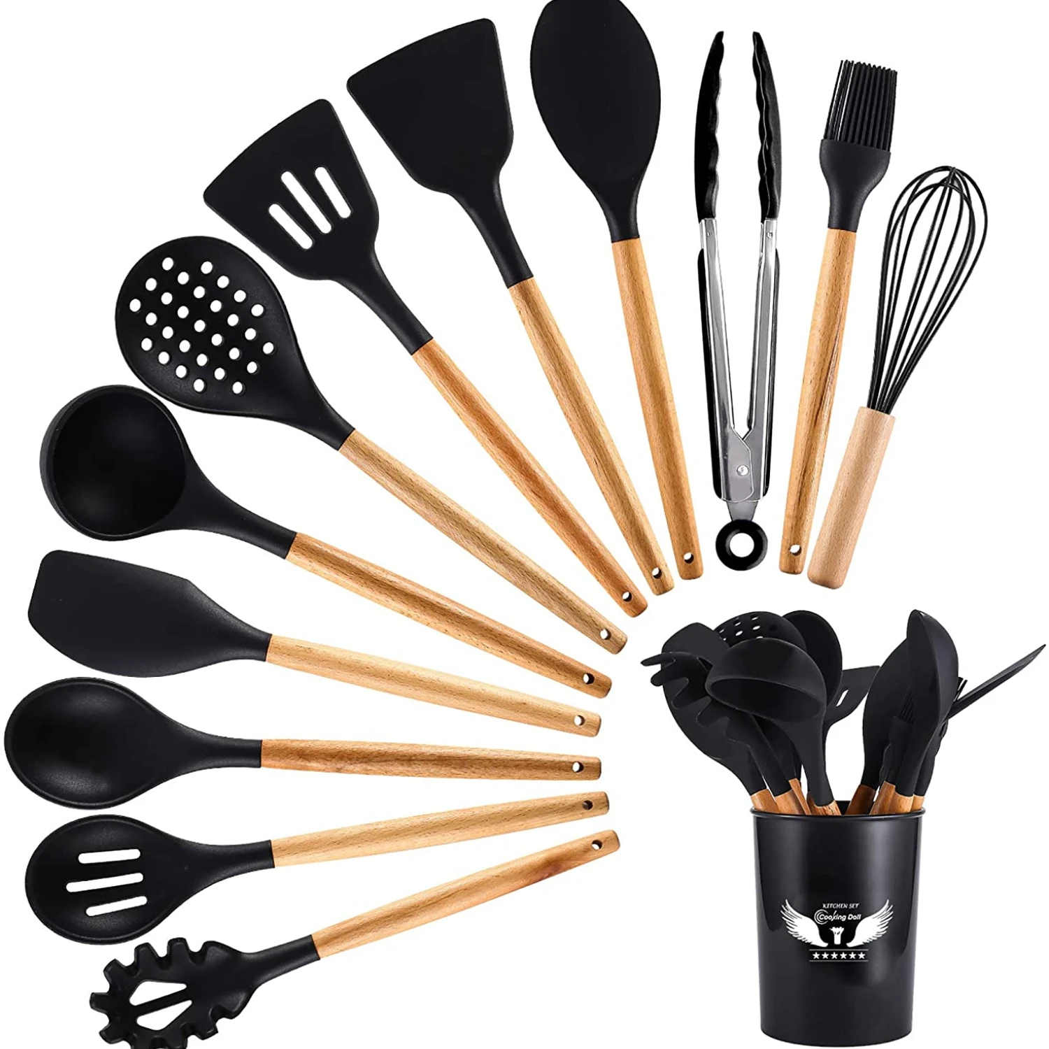 

13pcs Cooking Utensil Set Silicone Kitchenware Kitchen Accessories Set