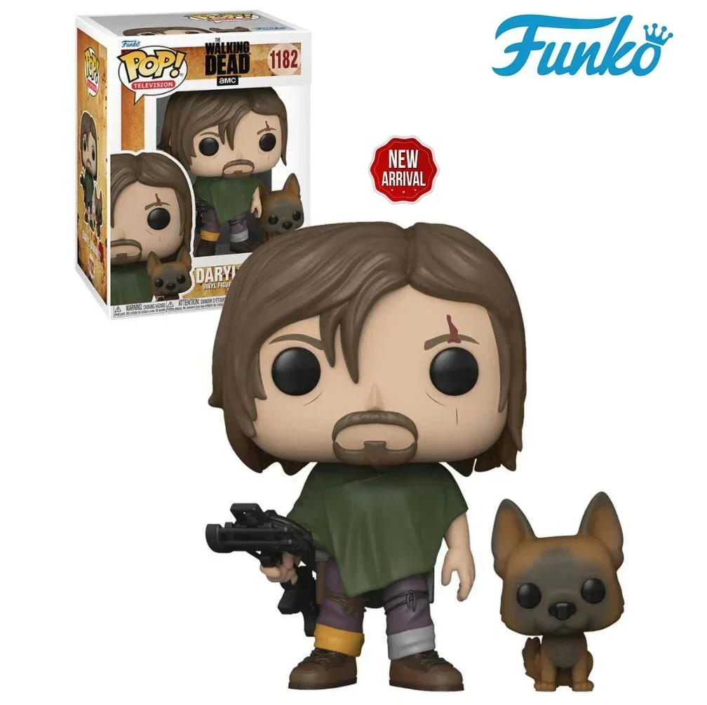 Фото Funko Pop The Walking Dead Amc Rick Grimes 13 #   Дрил Диксон с собакой 1182г. #   Шины DIXON 71 #   Виниловая фигурка Коллекция моделей игрушек №4