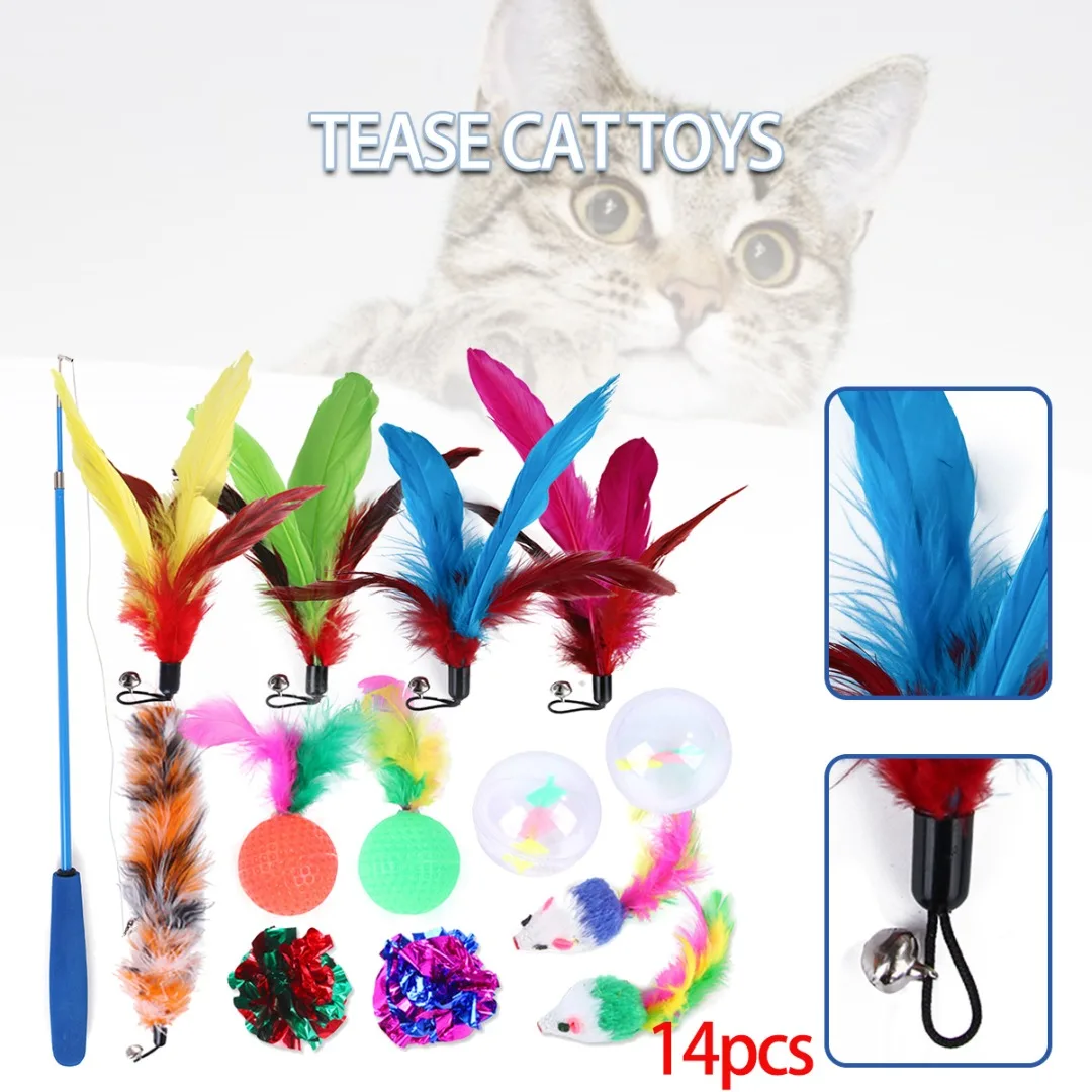 

14 шт., интерактивные игрушки для домашних животных