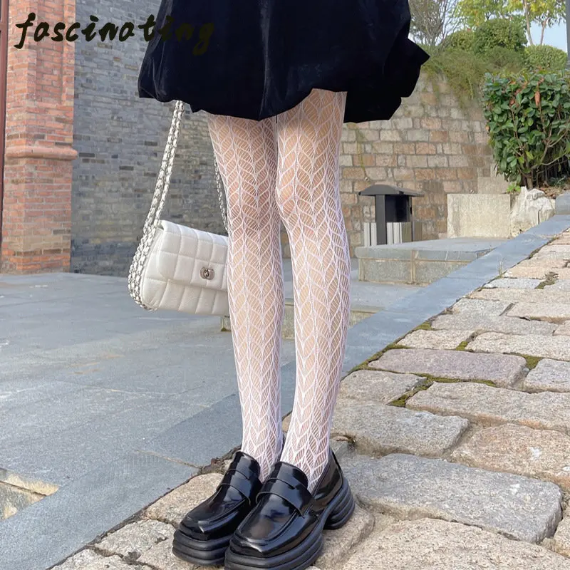 

2023 NEW Summer sexy ins Spice girls Bundy hollowed out fishnet socks Lolita pantyhose black silk tide socks over the knee